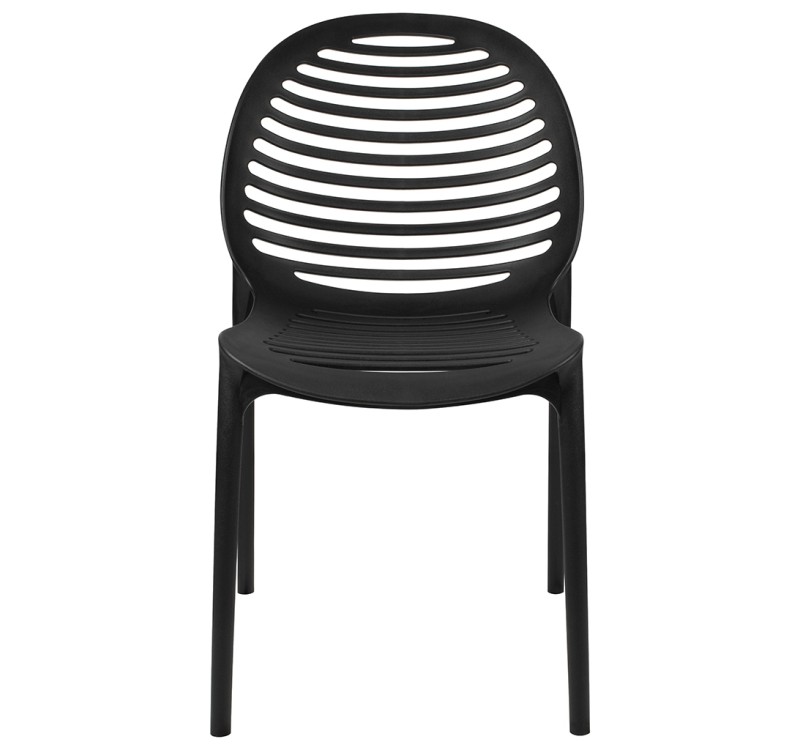 Krzesło SUNNY czarne - polipropylen