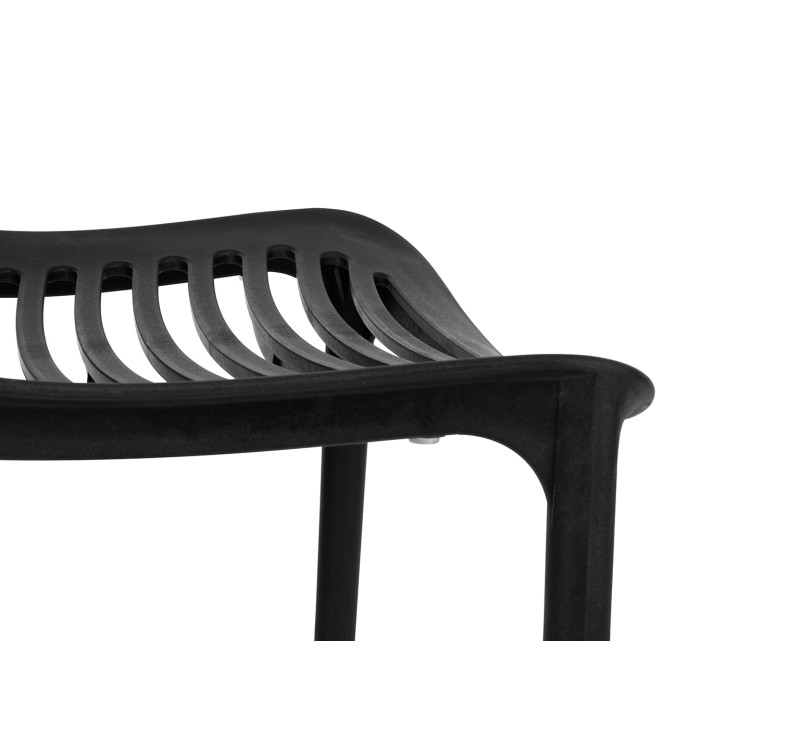 Krzesło SUNNY czarne - polipropylen