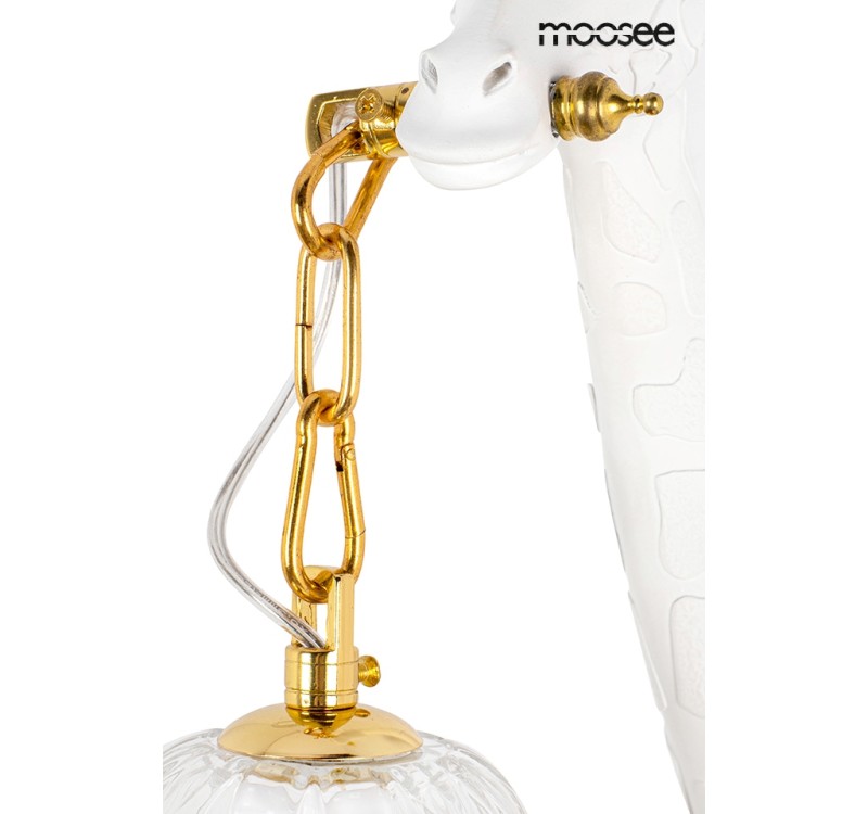 MOOSEE lampa ścienna GIRAFFE biała