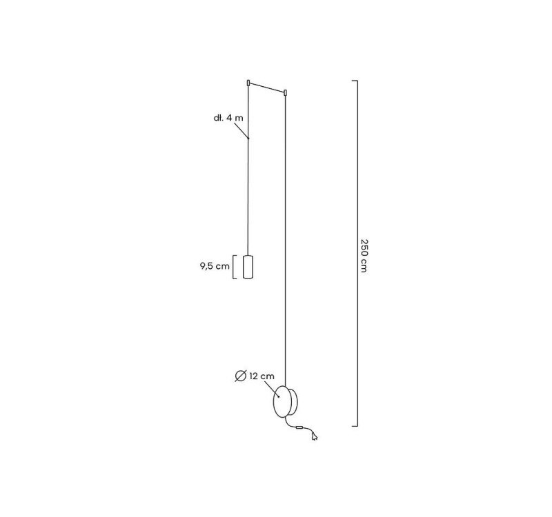 MOOSEE lampa ścienna FLUSSO WALL czarna