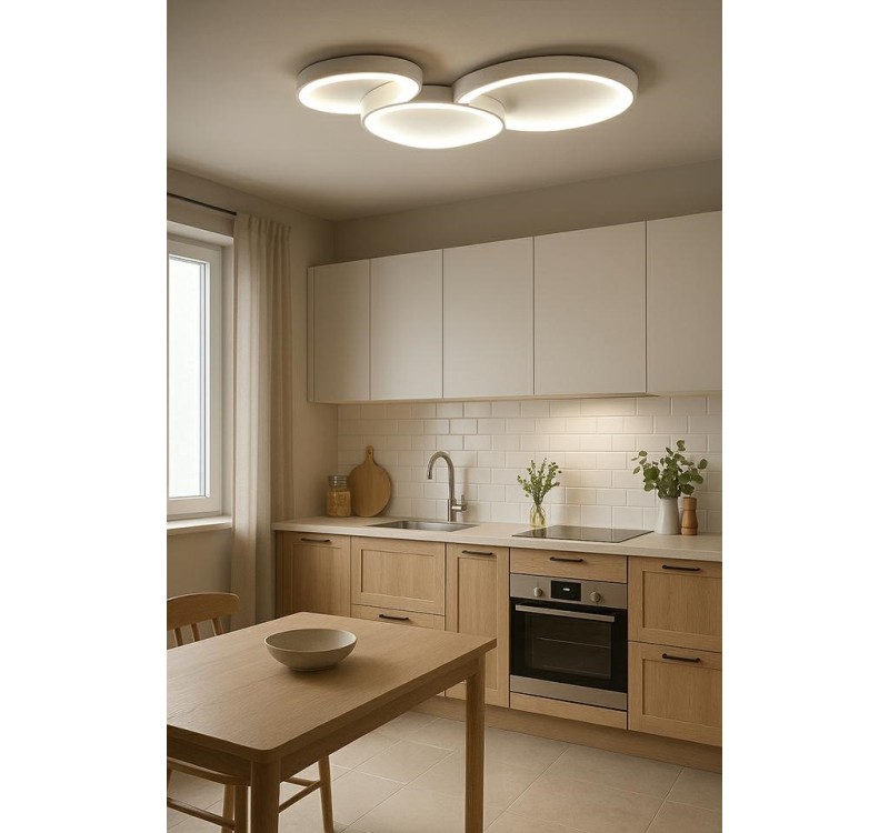 MOOSEE lampa sufitowa / plafon CELLS 3    biała