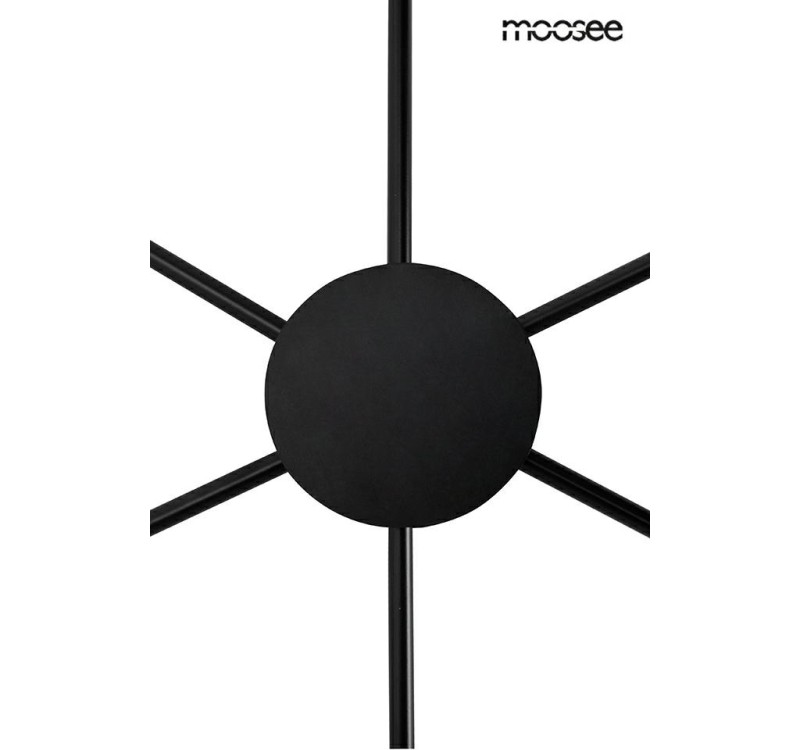 MOOSEE lampa ścienna SHADOW 6 czarna