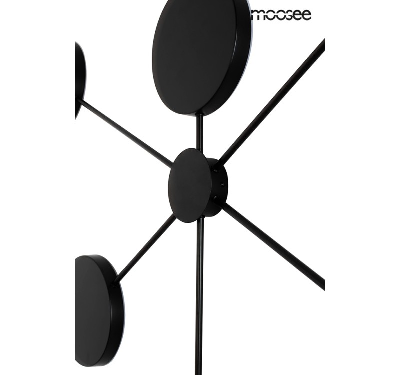MOOSEE lampa ścienna SHADOW 6 czarna
