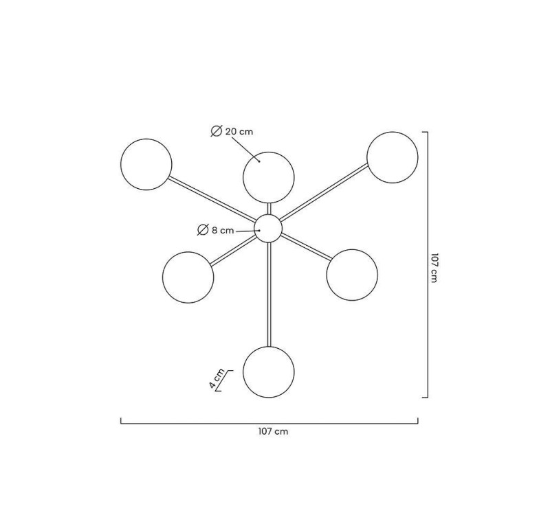 MOOSEE lampa ścienna SHADOW 6 czarna