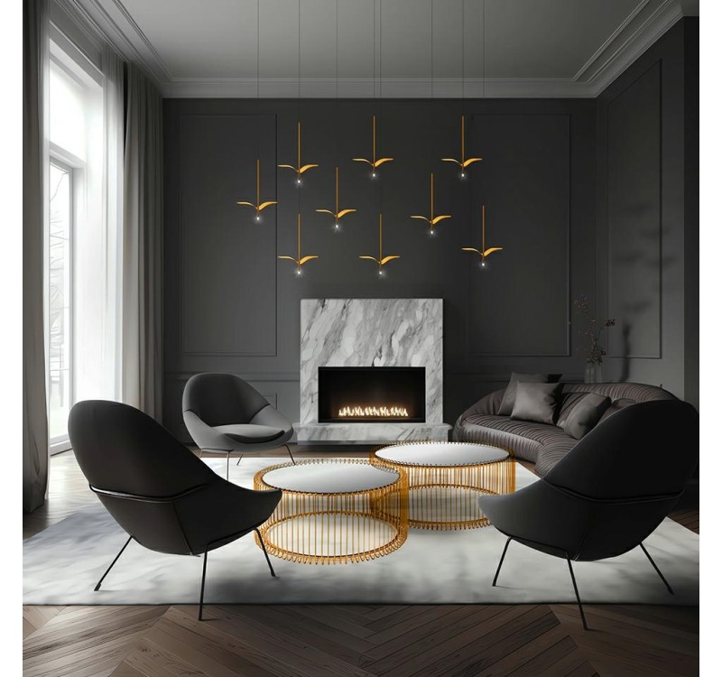 MOOSEE lampa wisząca GAVI A złota