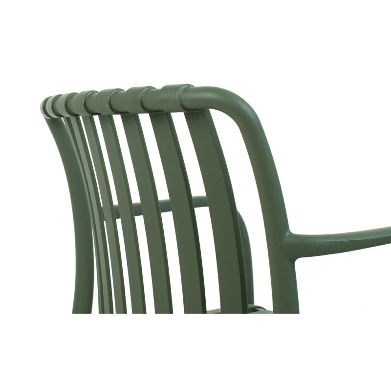 MODESTO krzesło Strips zielone  -         polipropylen