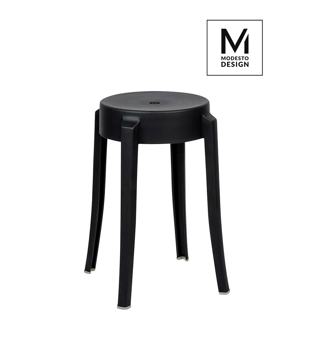 MODESTO stołek CALMAR 46 czarny - polipropylen