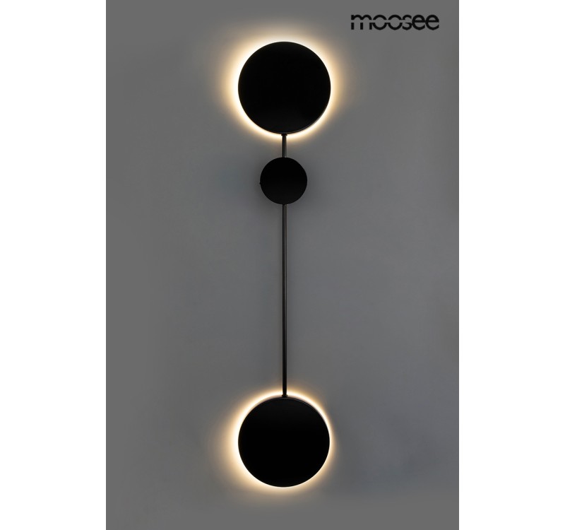 MOOSEE lampa ścienna SHADOW 2 czarna