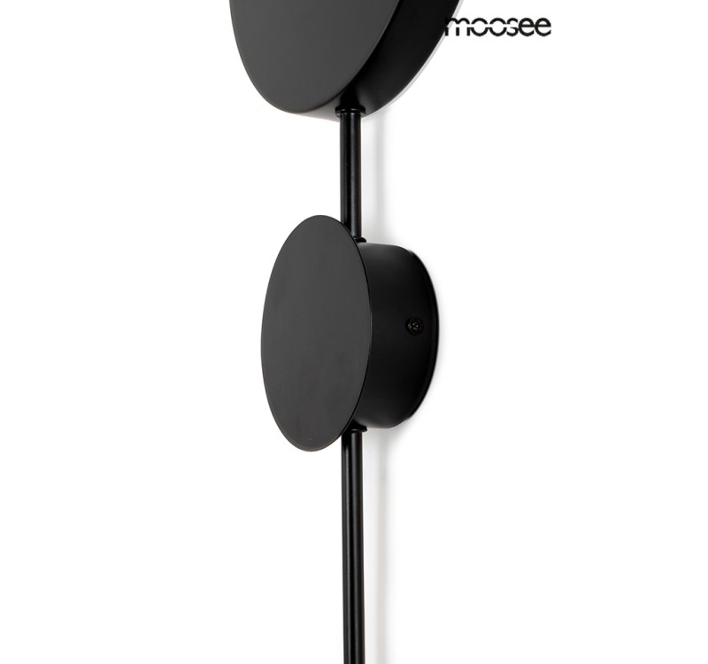 MOOSEE lampa ścienna SHADOW 2 czarna