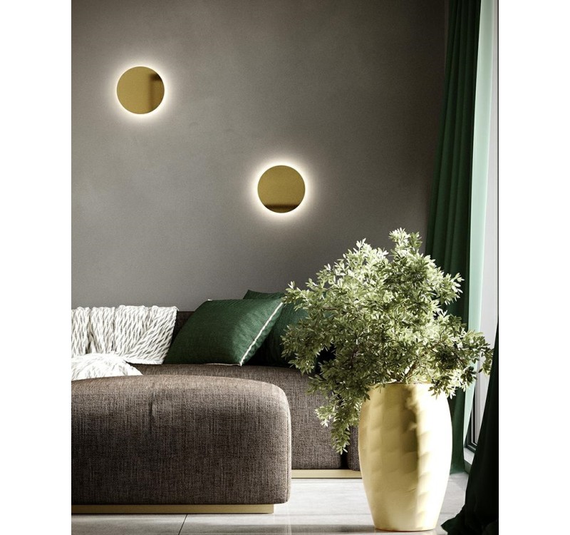 MOOSEE lampa ścienna SHADOW SUN 30 złota