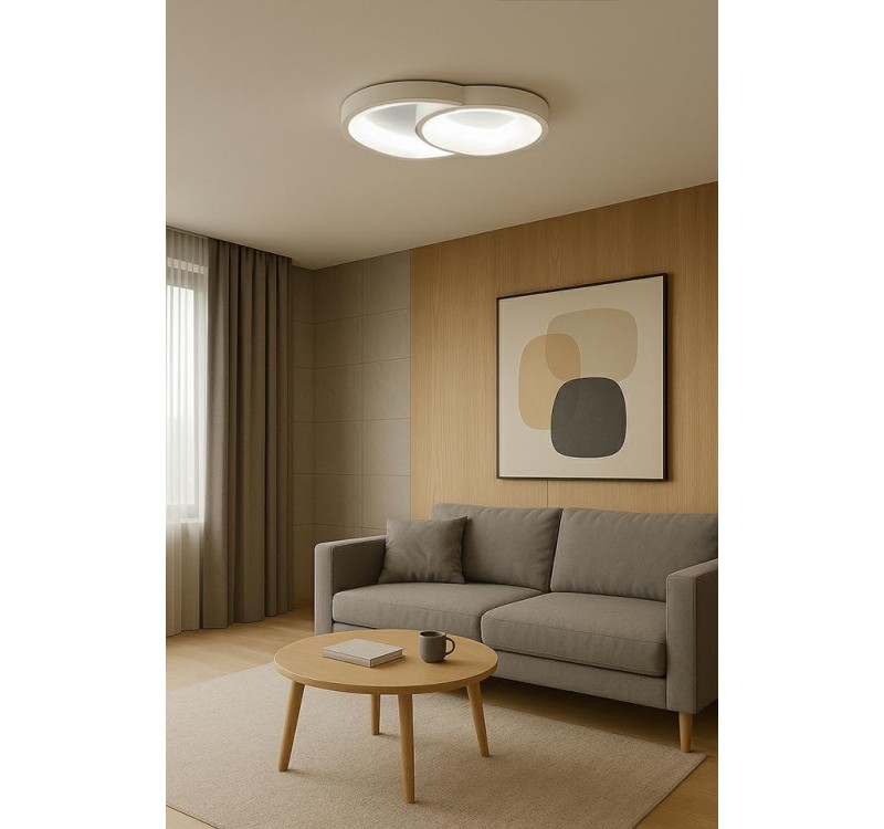 MOOSEE lampa sufitowa / plafon CELLS 2    biała