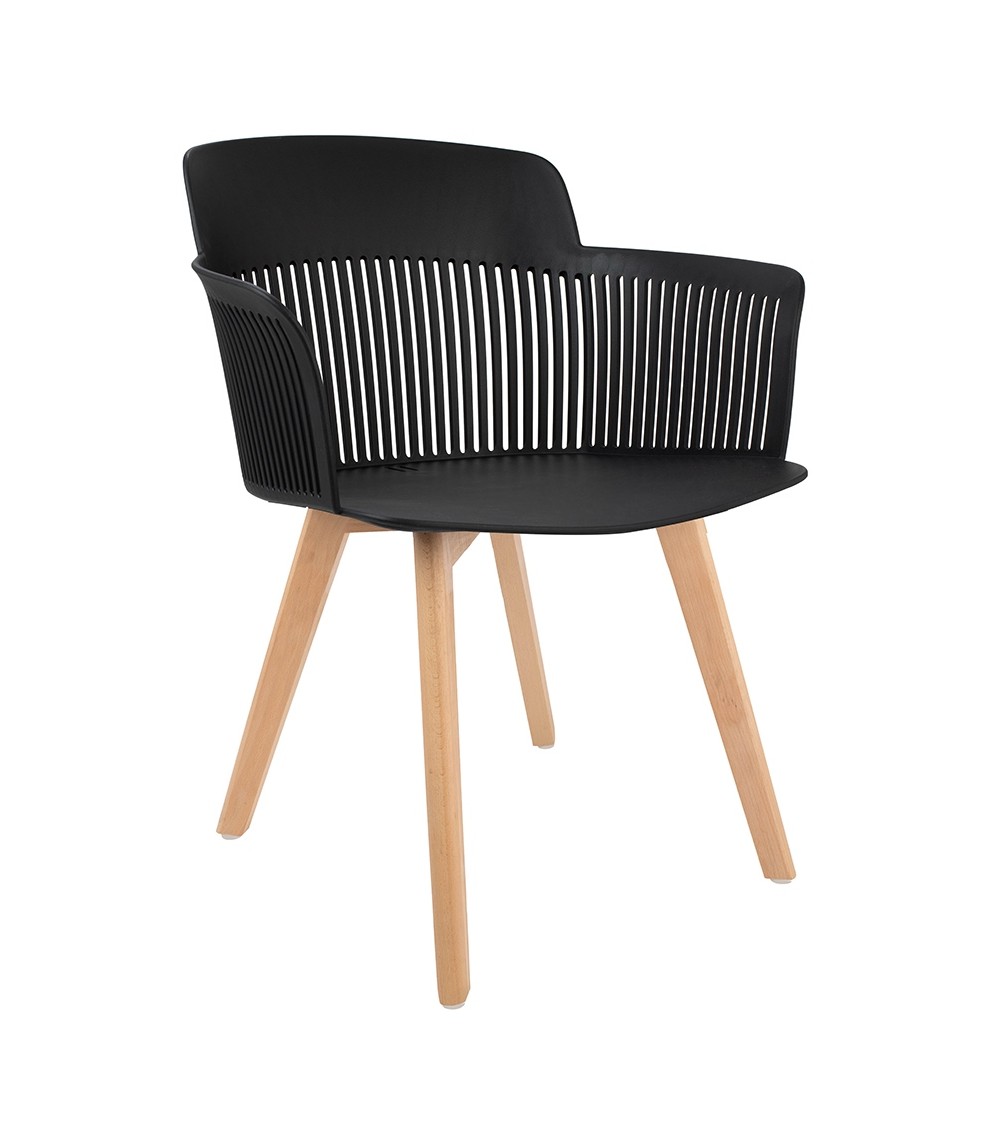 Krzesło TORRE WOOD czarne