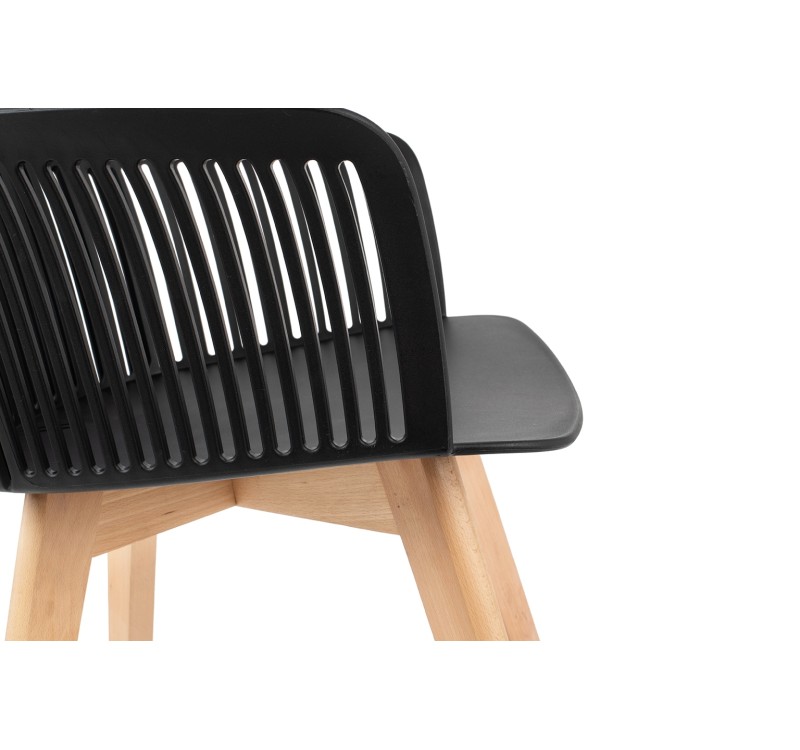 Krzesło TORRE WOOD czarne