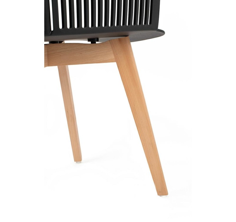 Krzesło TORRE WOOD czarne