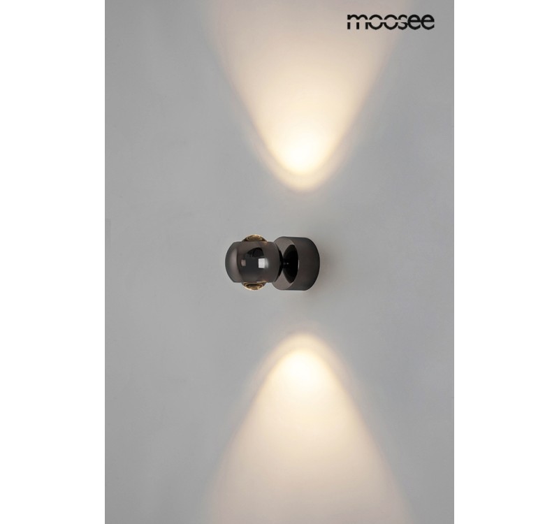 MOOSEE lampa ścienna EOS czarny chrom