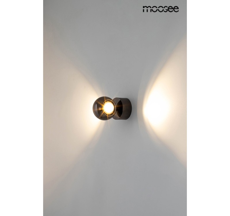 MOOSEE lampa ścienna EOS czarny chrom