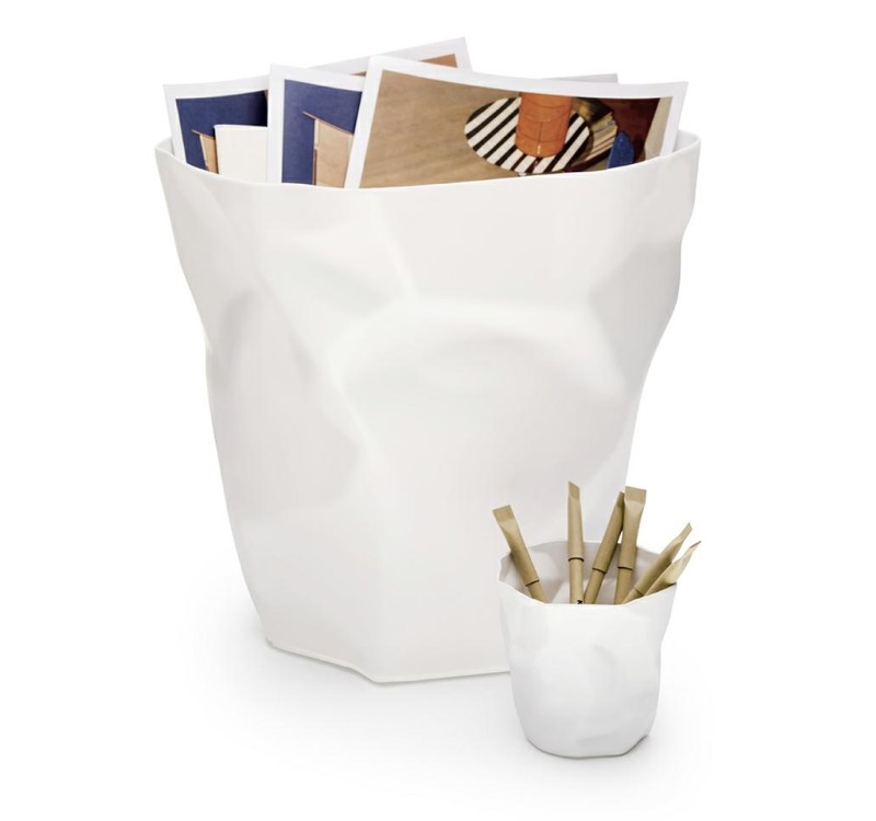 Kosz na śmieci PLAST biały