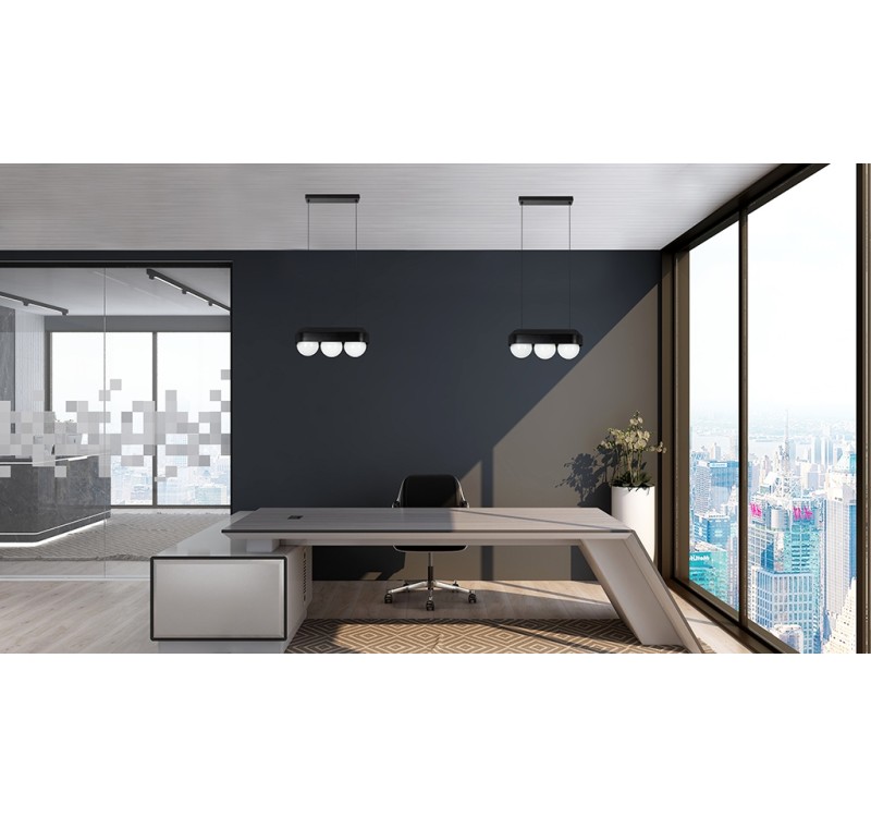 MOOSEE lampa wisząca DROPS 3 czarna