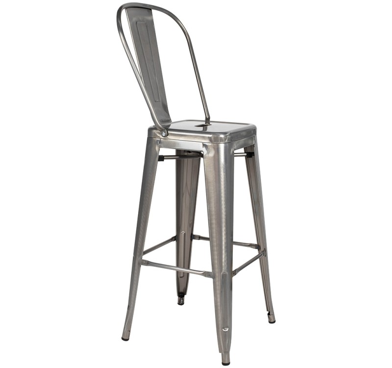 Krzesło barowe TOWER BIG BACK 76  (Paris) metal