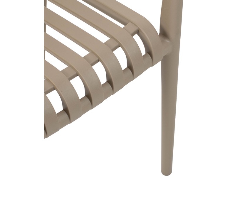 MODESTO krzesło Strips beżowe -           polipropylen