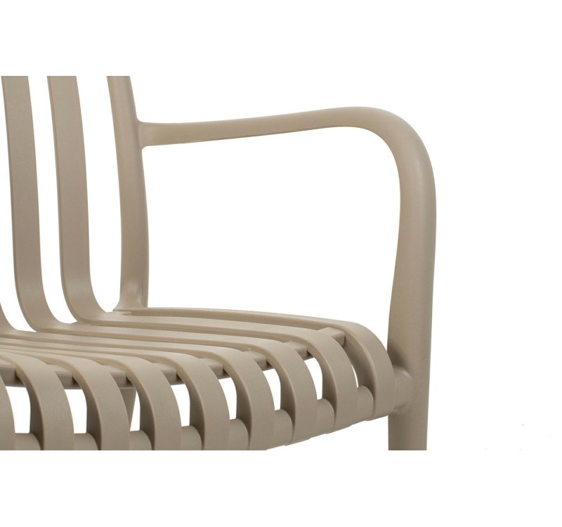 MODESTO krzesło Strips beżowe -           polipropylen