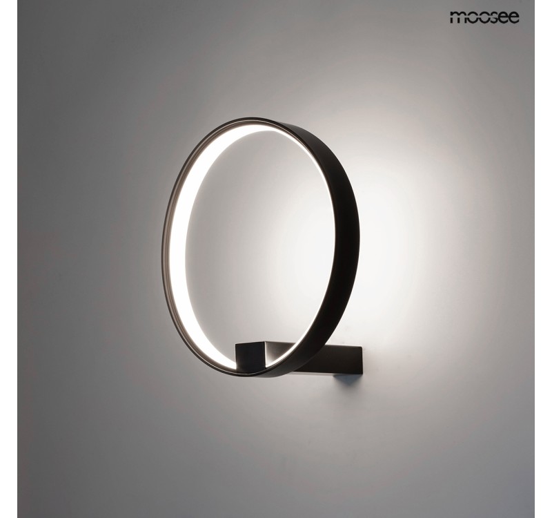 MOOSEE lampa ścienna CIRCLE WALL czarna