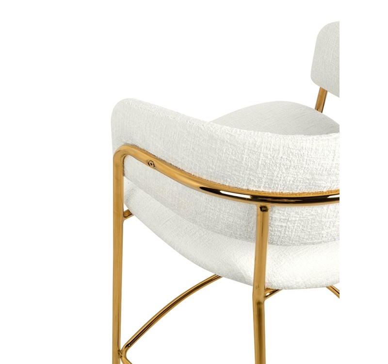 Krzesło barowe DELTA 65 białe