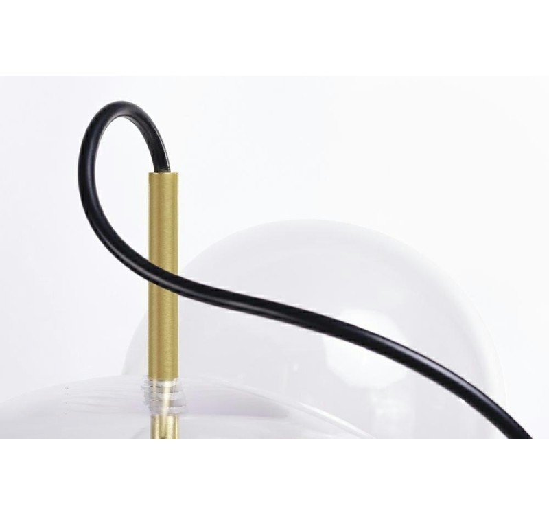 MOOSEE lampa wisząca CAPRI 6 złota - 60   LED, alumiumium, szkło