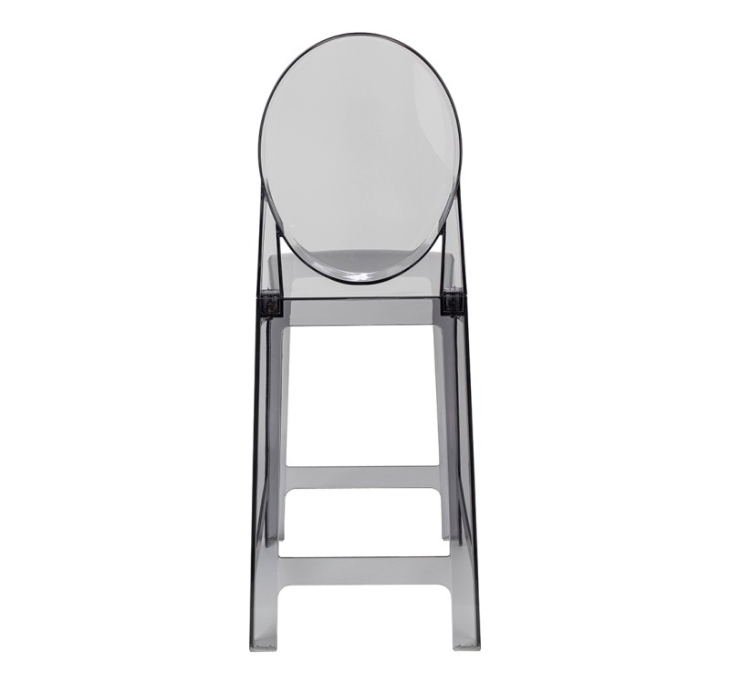 Krzesło barowe VICTORIA 65 cm dymione - poliwęglan