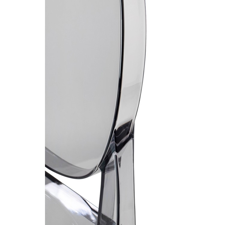 Krzesło barowe VICTORIA 65 cm dymione - poliwęglan