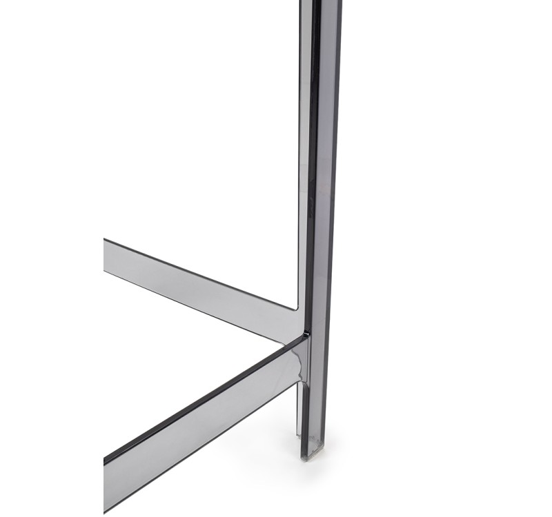 Krzesło barowe VICTORIA 65 cm dymione - poliwęglan