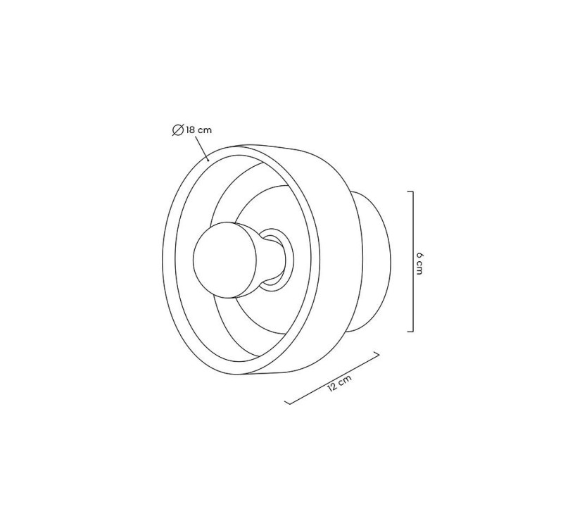 MOOSEE lampa ścienna ARCO biała