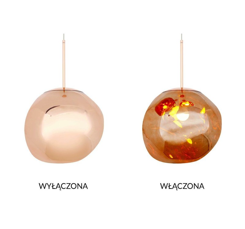 MOOSEE lampa wisząca FUSION 30 miedziana  - akryl