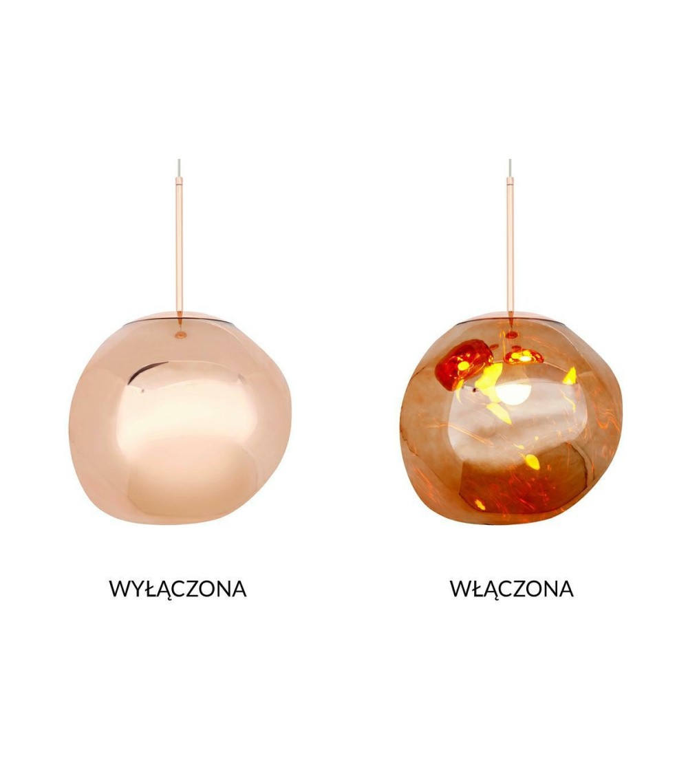 MOOSEE lampa wisząca FUSION 30 miedziana  - akryl
