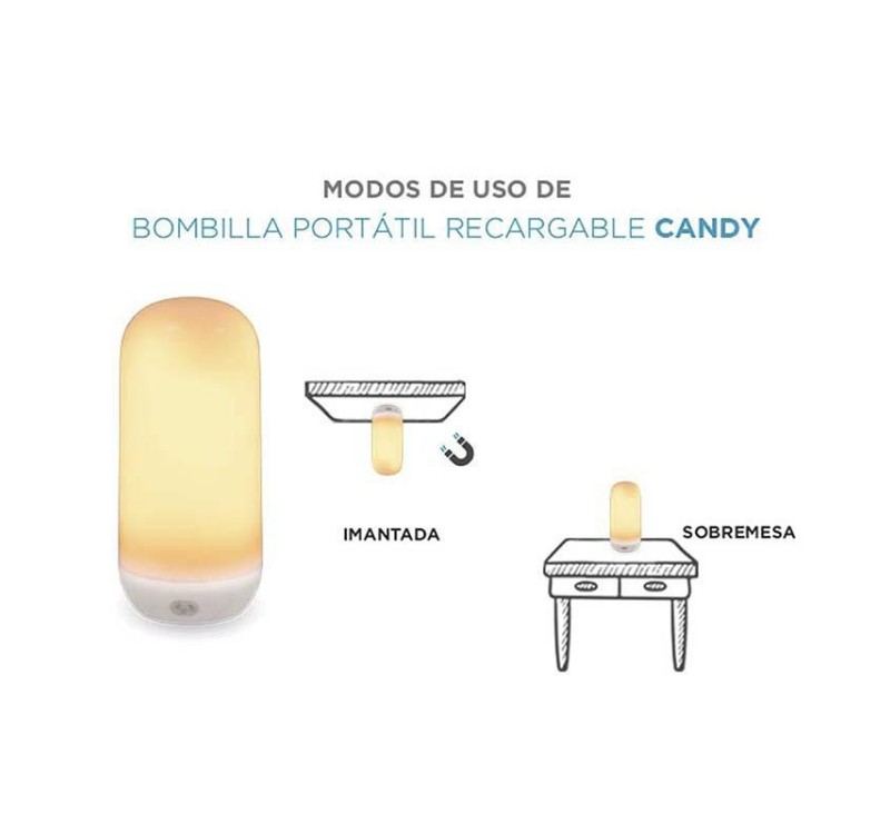 NEW GARDEN lampa stołowa CANDY z efektem płomienia IN&OUT BATTERY