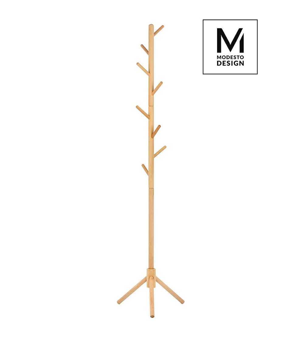 MODESTO wieszak stojący STICK naturalny - drewno bukowe
