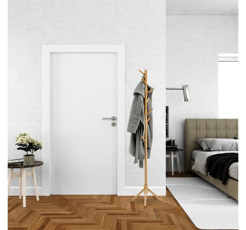 MODESTO wieszak stojący STICK naturalny - drewno bukowe