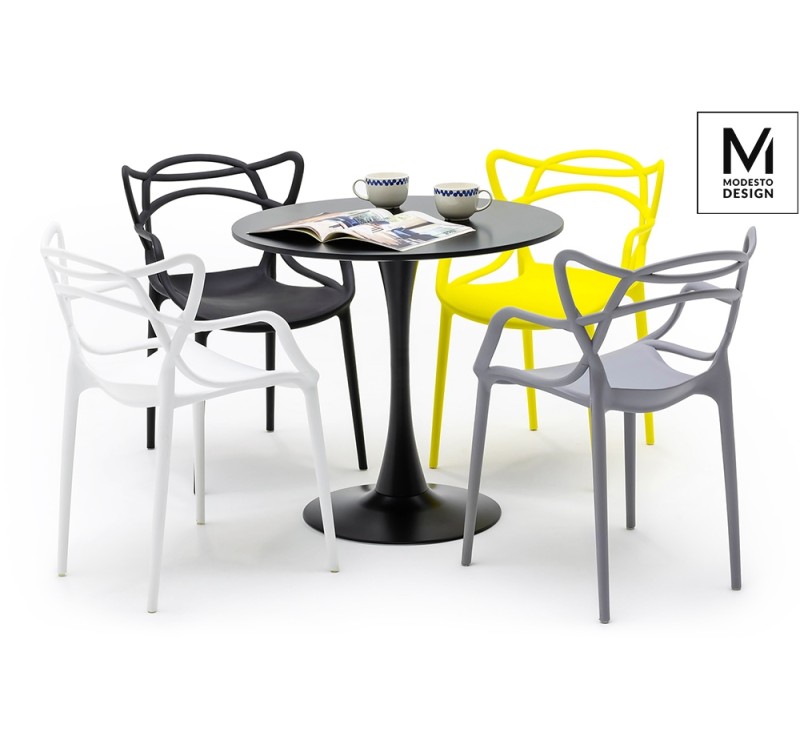 MODESTO krzesło HILO szare - polipropylen