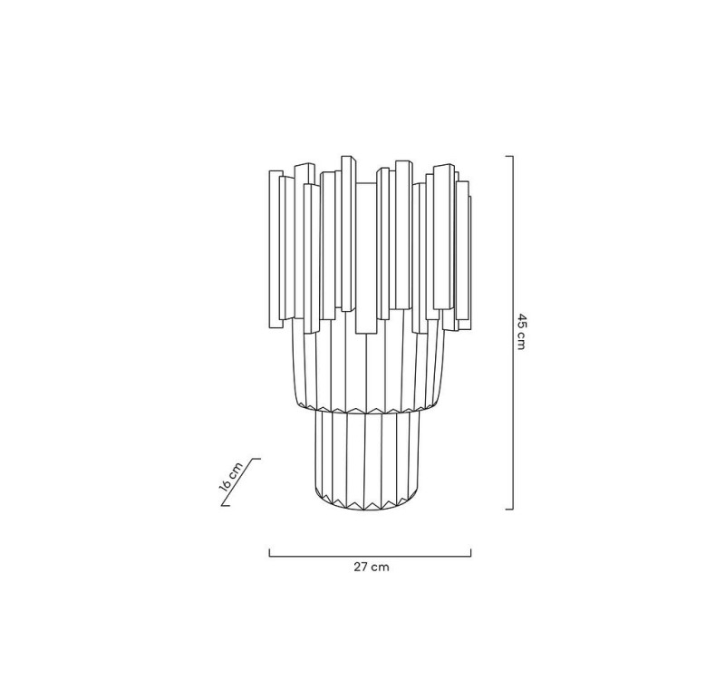 MOOSEE lampa ścienna IMPERIAL WALL GOLD   - stal, kryształ
