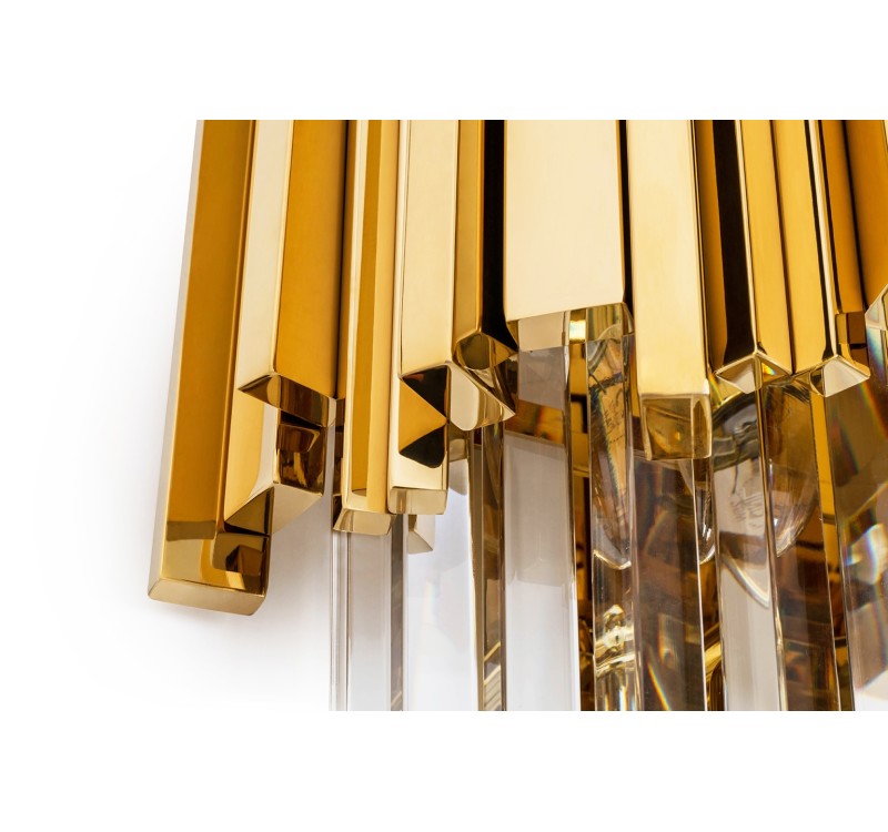 MOOSEE lampa ścienna IMPERIAL WALL GOLD   - stal, kryształ