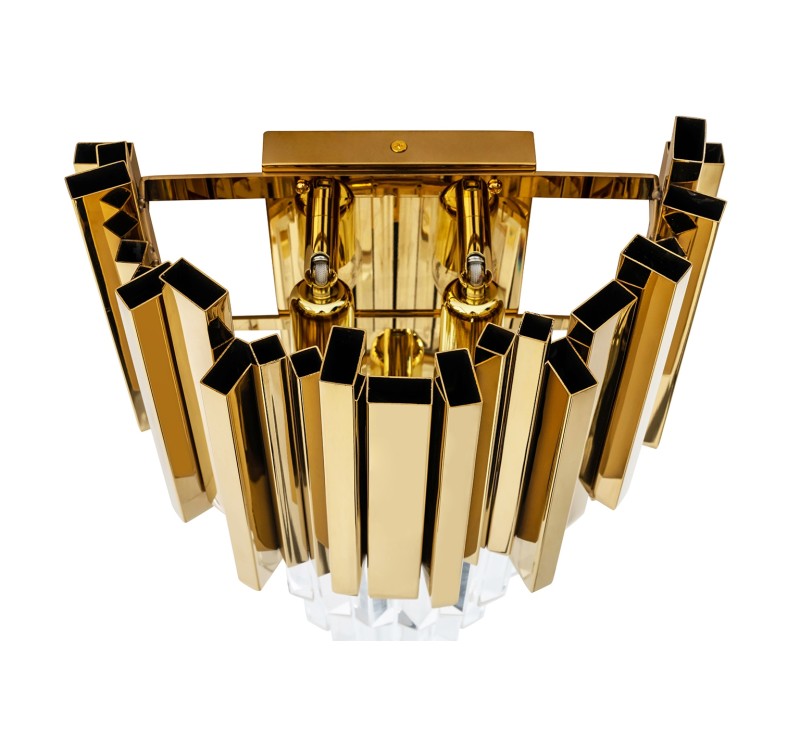 MOOSEE lampa ścienna IMPERIAL WALL GOLD   - stal, kryształ