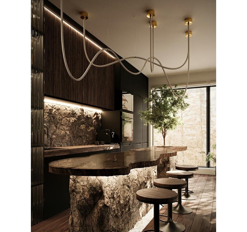 MOOSEE lampa wisząca LASSO 500 Smart      złota