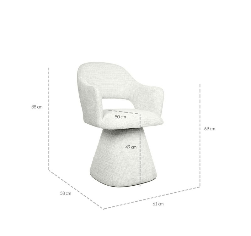 MaMaison krzesło VERONA białe