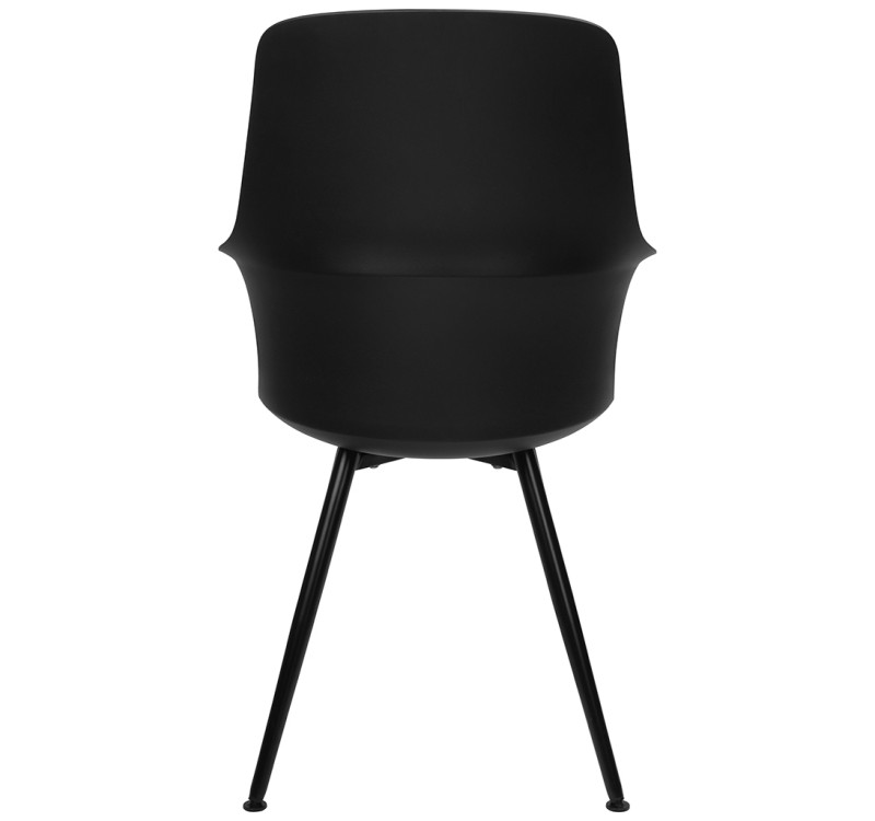 Krzesło BRAZO HIGH czarne  - polipropylen, metal