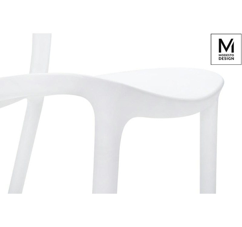 MODESTO krzesło ZING białe - polipropylen