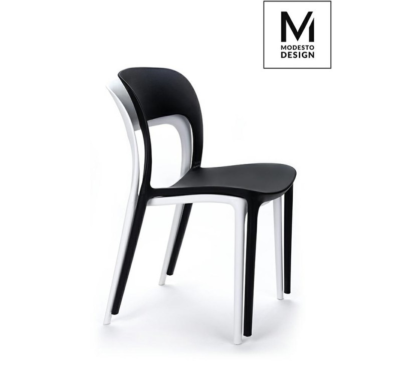 MODESTO krzesło ZING białe - polipropylen