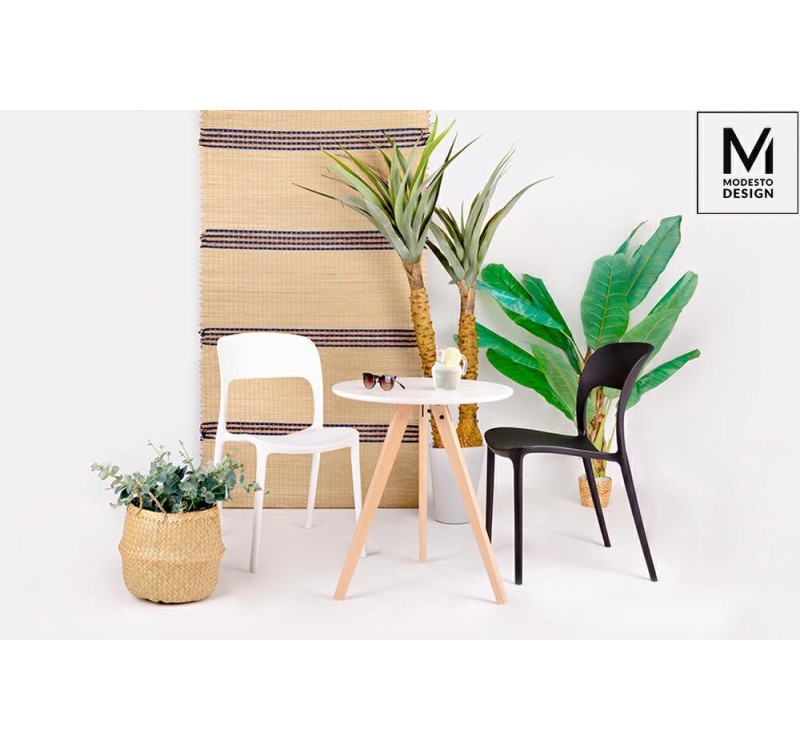 MODESTO krzesło ZING białe - polipropylen