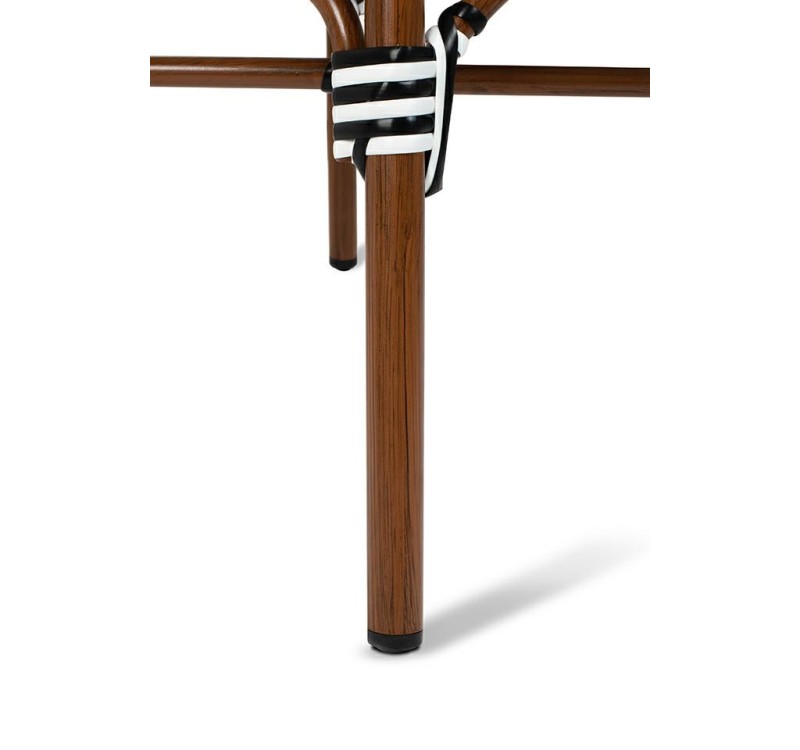 Krzesło ogrodowe CAFE AZURE biały /       czarny