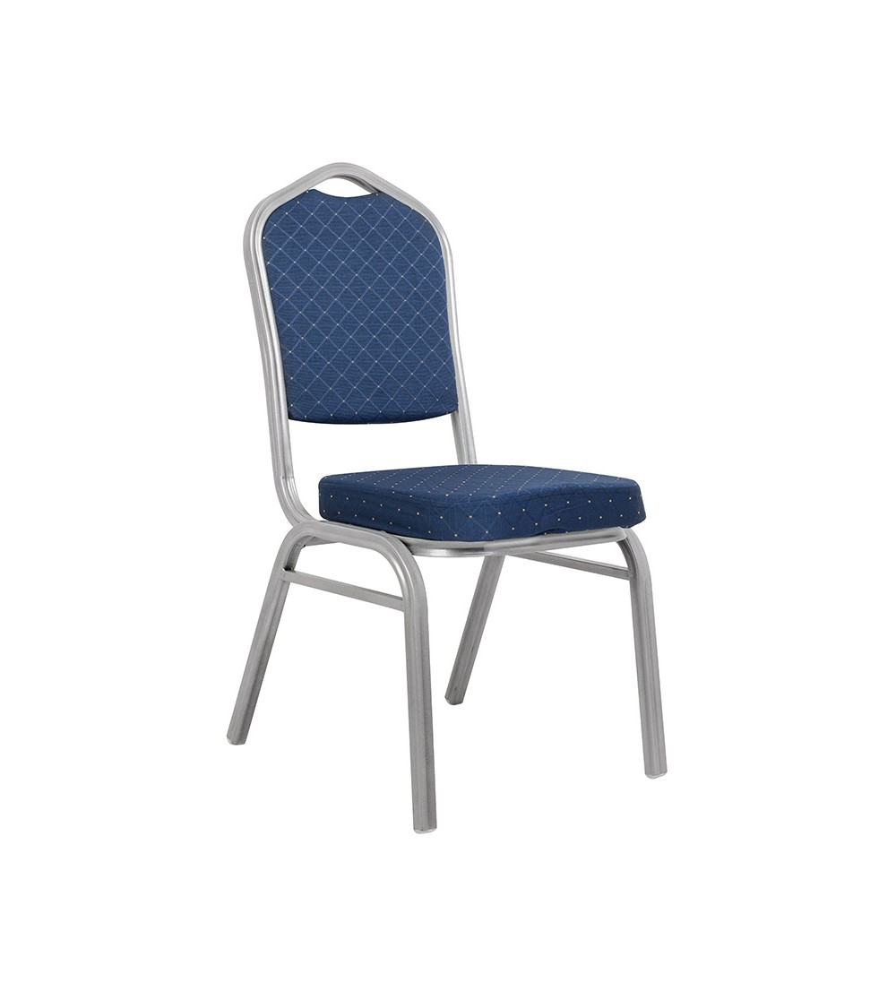 Krzesło bankietowe / konferencyjne ARES   niebieske / srebrne
