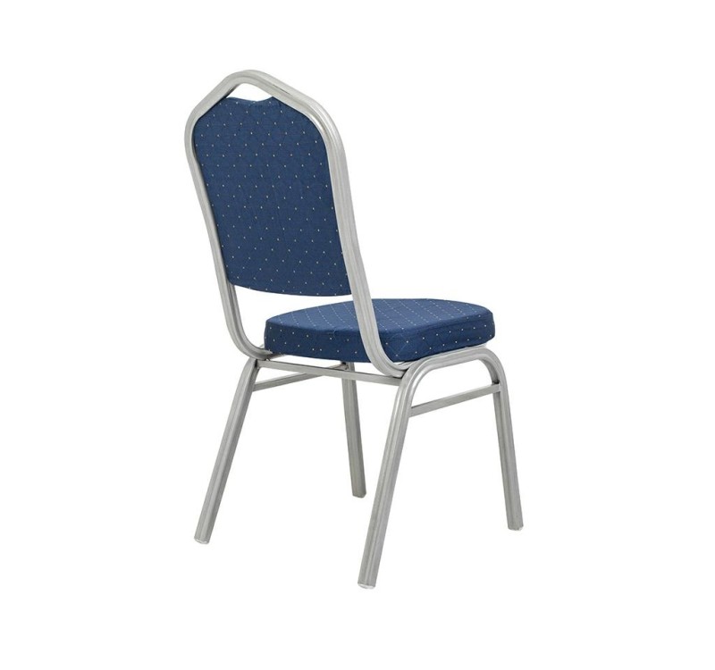 Krzesło bankietowe / konferencyjne ARES   niebieske / srebrne